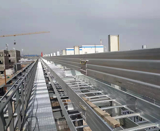 钢制电缆桥架及安装现场