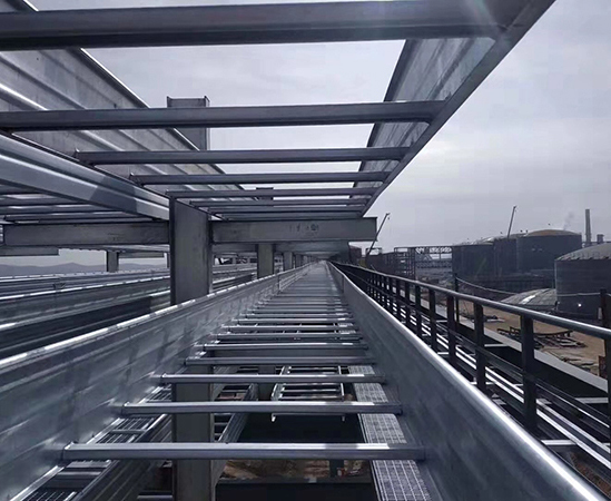 钢制电缆桥架及安装现场